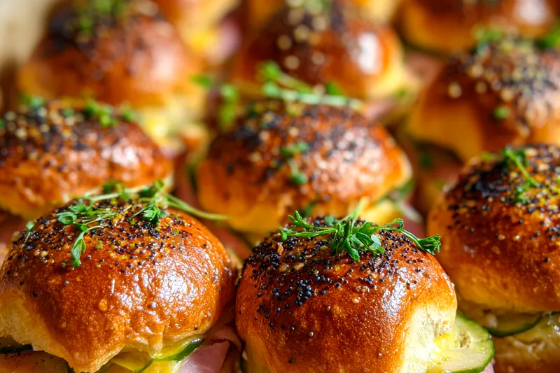 Cooking process for Savory Ham Cheese Sliders