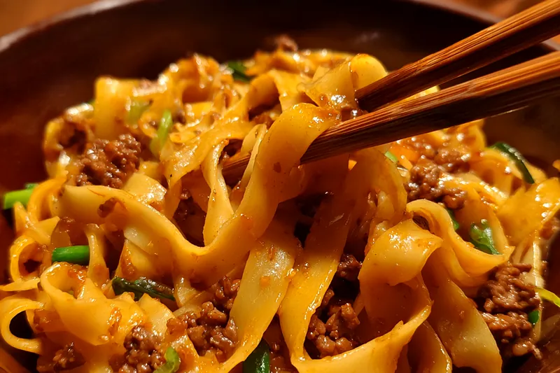 Cooking process for Savory Noodle Bowl Delight