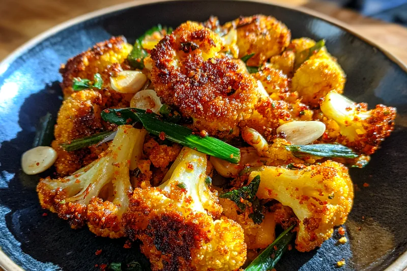 Cooking process for Savory Roasted Cauliflower