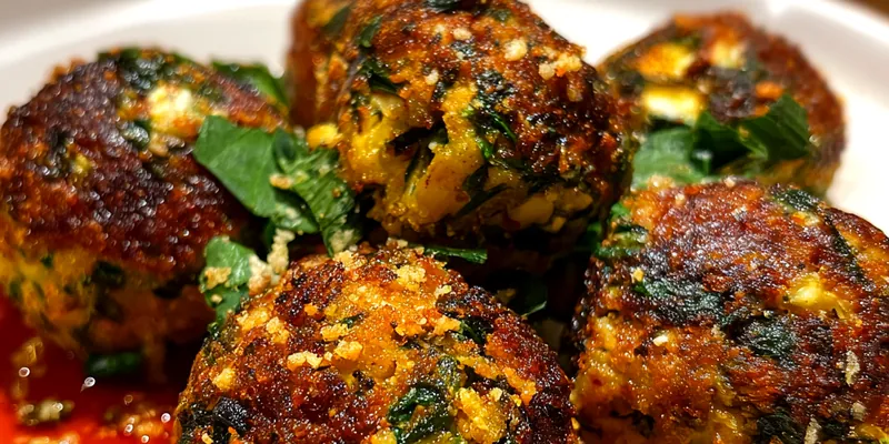 Delicious Savory Spinach Garlic Bites served on a plate