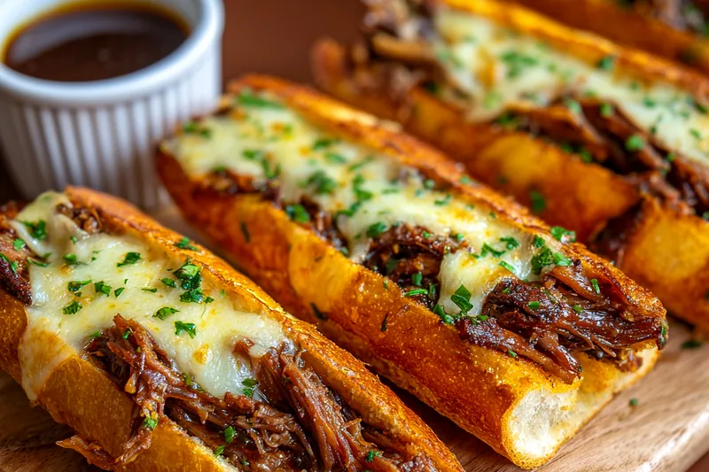 Fresh ingredients for Slow Cooked Beef Sandwiches