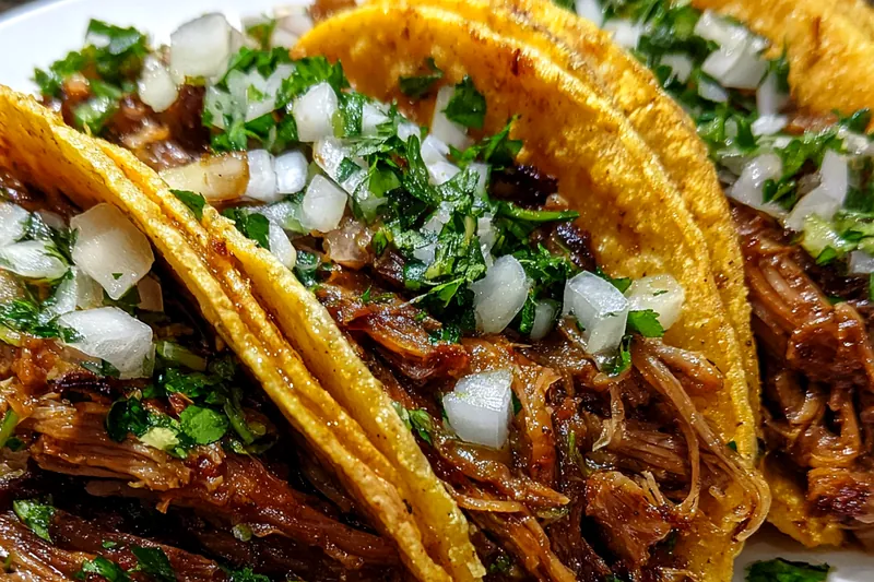Fresh ingredients for Slow Cooked Beef Tacos