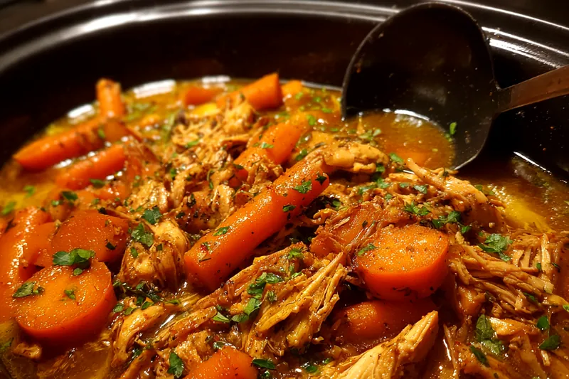 Cooking process for Slow Cooked Chicken Delight