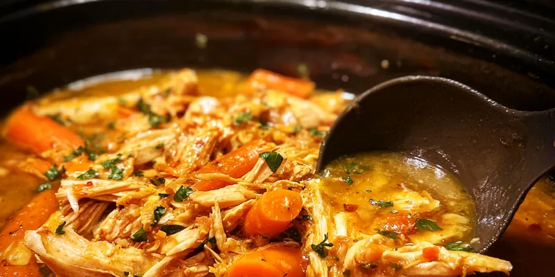 Delicious Slow Cooked Chicken Delight served on a plate