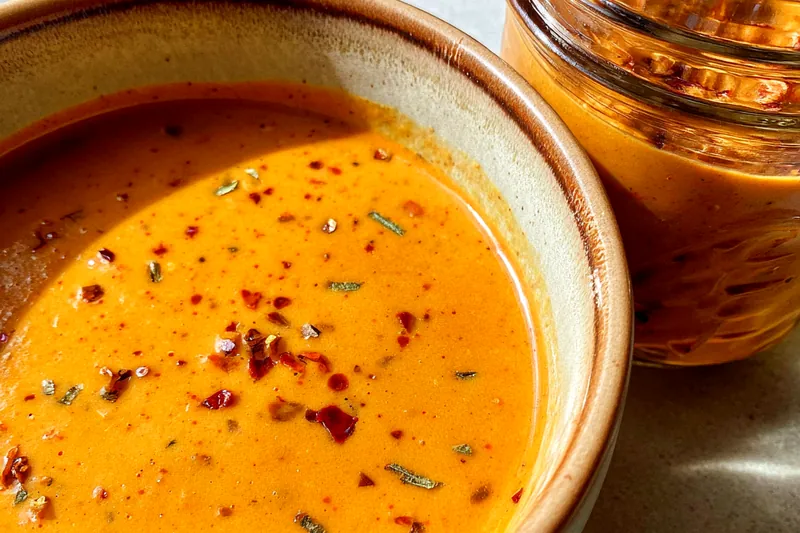 Fresh ingredients for Smoky Spicy Creamy Sauce