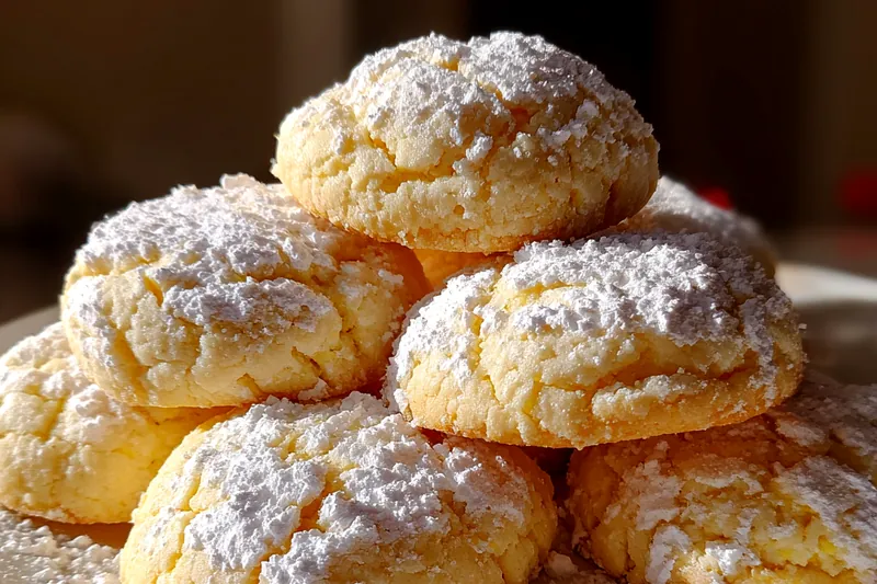 Fresh ingredients for Soft Lemon Sugar Cookies