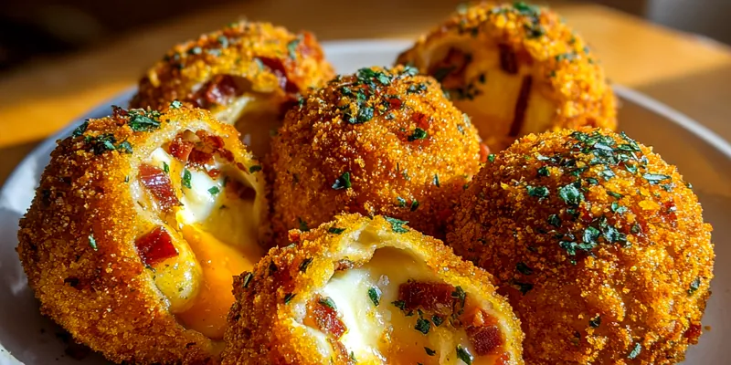 Delicious Spicy Cheese Bites served on a plate