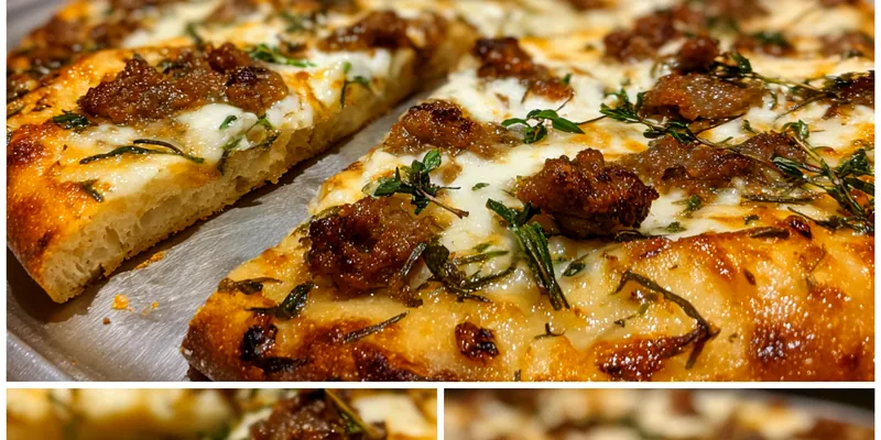 Delicious Spicy Sausage Cheese Pizza served on a plate