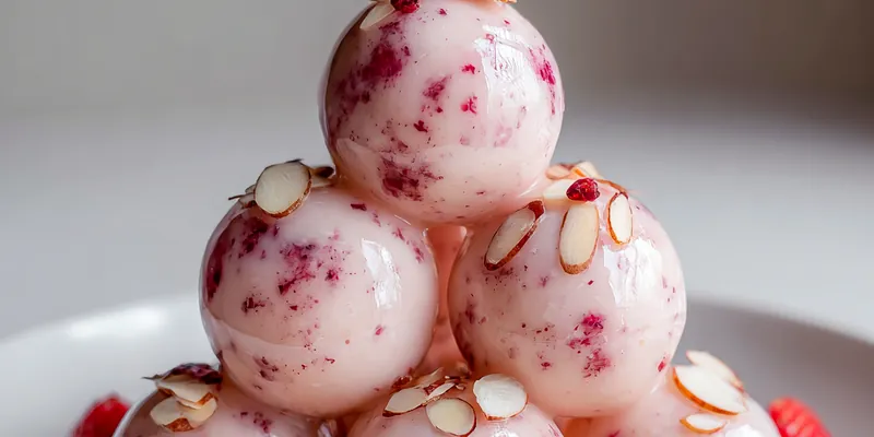 Strawberry Almond Cheesecake Bites