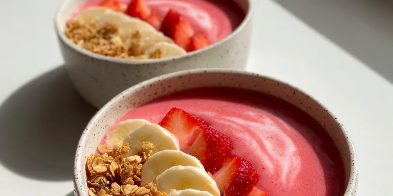 Strawberry Banana Smoothie Bowl