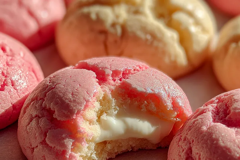 Cooking process for Strawberry Cheesecake Cookies