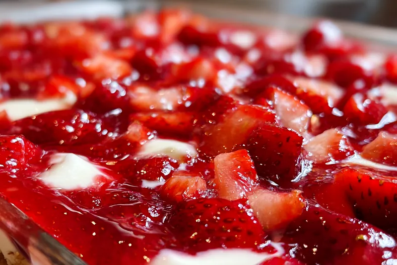 Fresh ingredients for Strawberry Cheesecake Dessert Delight