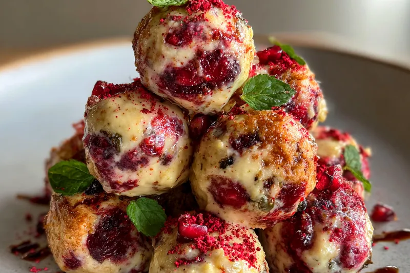 Fresh ingredients for Strawberry Cheesecake Energy Bites