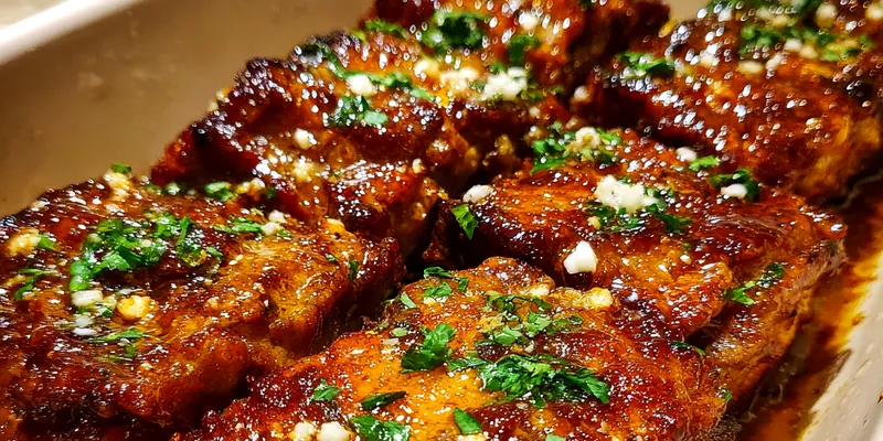 Delicious Sweet Honey Feta Chicken served on a plate
