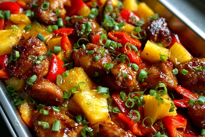 Cooking process for Tropical Glazed Chicken Bake