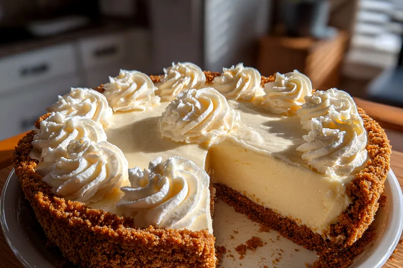 Cooking process for Whipped Cream Cheesecake